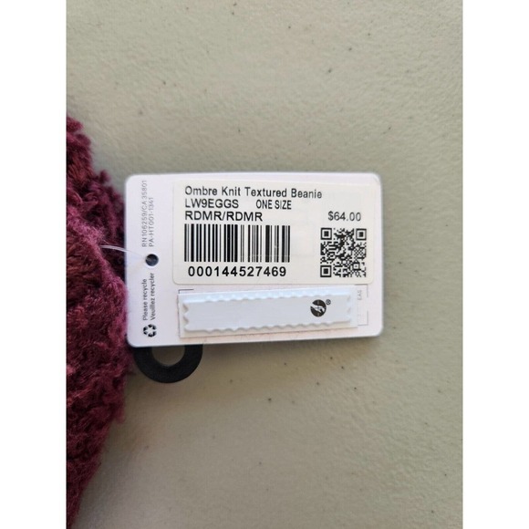 NWT Lululemon Ombre Knit Textured Beanie One size Red Merlot - Picture 8 of 9